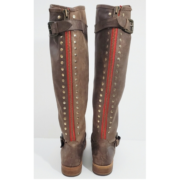 Steve Madden Shoes - Steve Madden LYNXX Brown Leather Riding Knee Boots